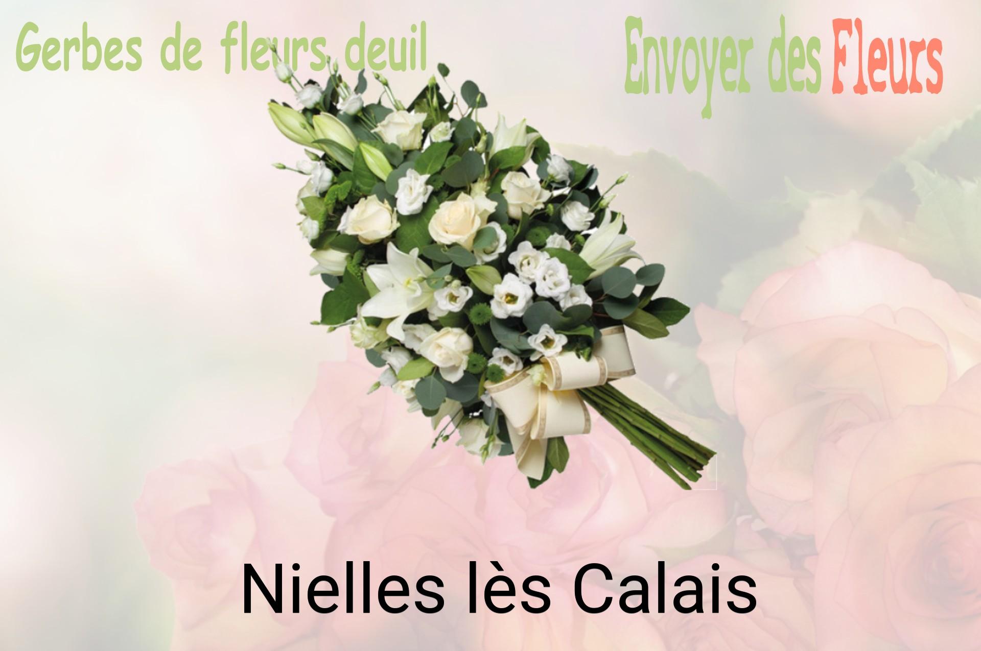 Gerbe de fleurs de deuil livrée à Nielles-lès-Calais